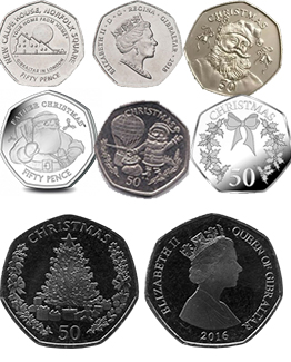 Gibraltar 50p Coins