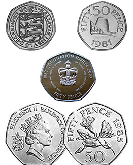 Guernsey 50p Coins