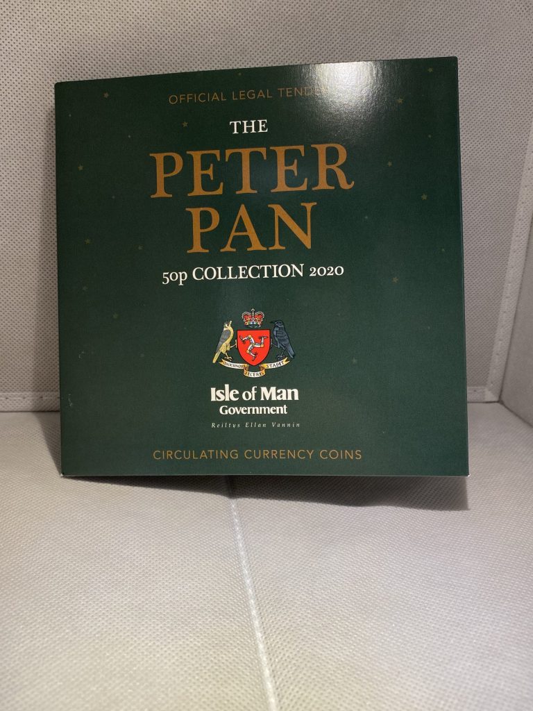 2020 Official Isle Of Man Peter Pan 50p Coin Collector Set
